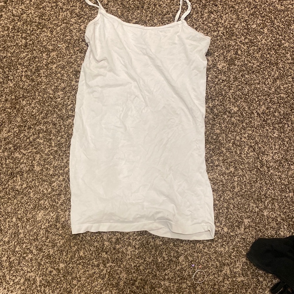 White tank top used (tied in the straps)